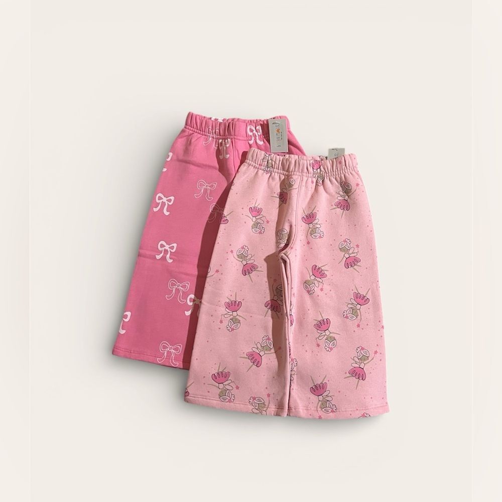NWT Girl Fleece Straight Pants Sweatpants Sz 2T